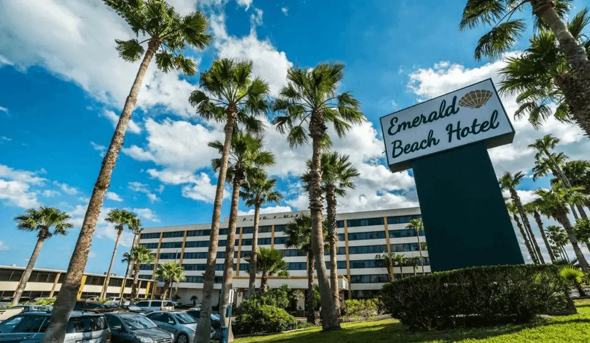 Emerald Beach Hotel Corpus Christi beach resort in Texas