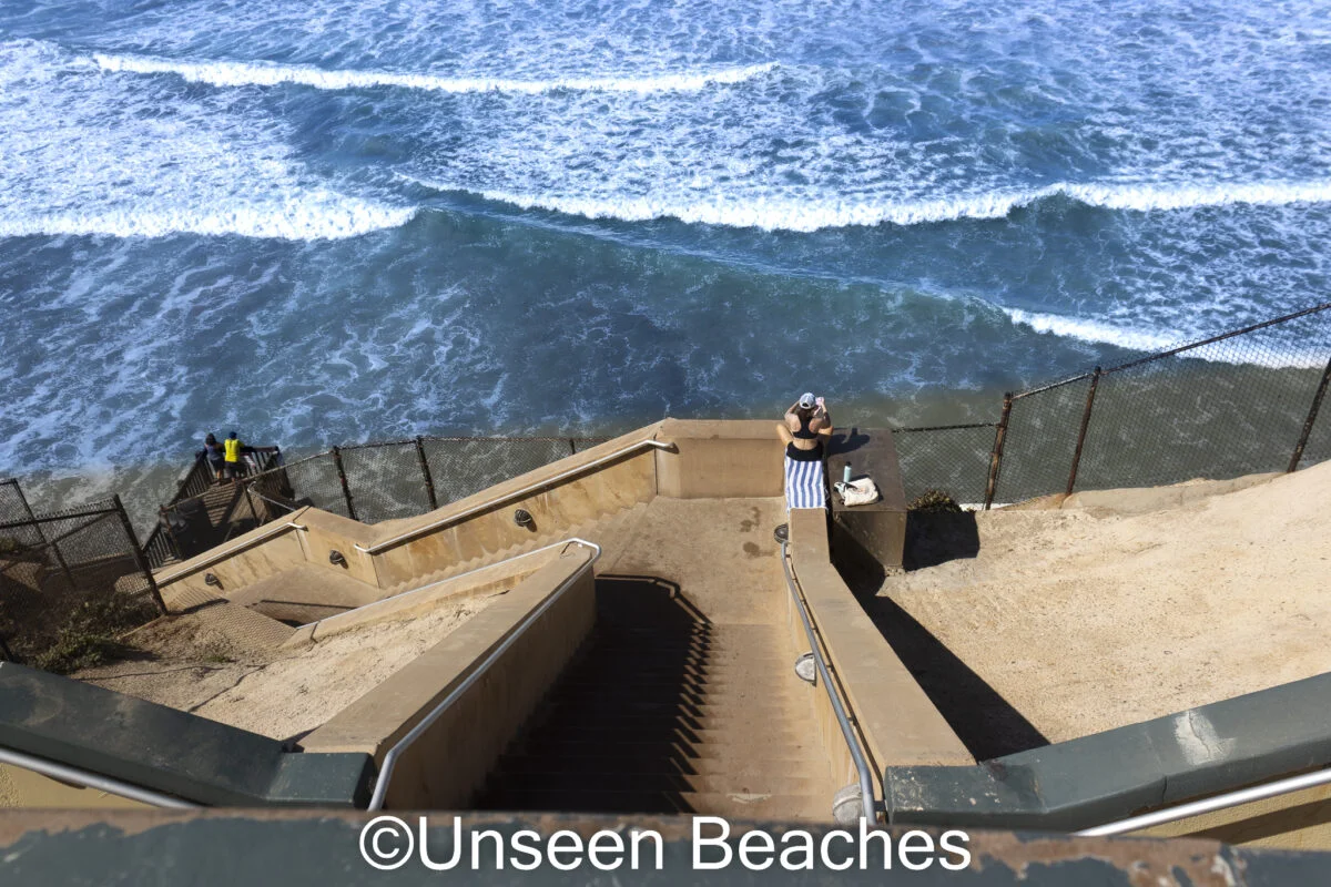 Lady overlooking Stonesteps Beach