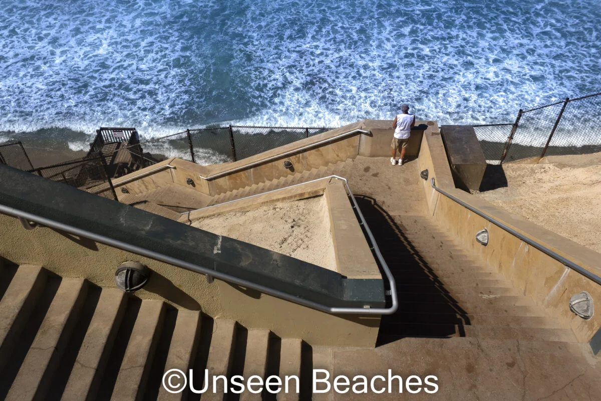 View of Stonesteps Beach from top