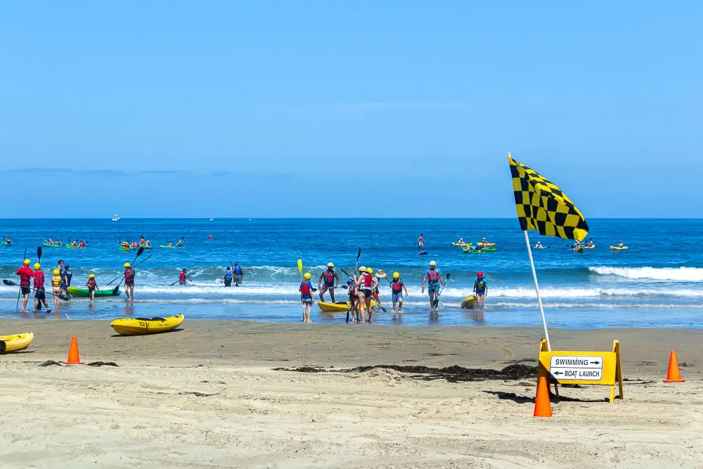 Beach Flags in La Jolla Shores