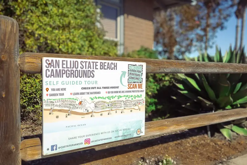 San-Elijo-Beach-Campground-Sign-on-a-Sunny-Day