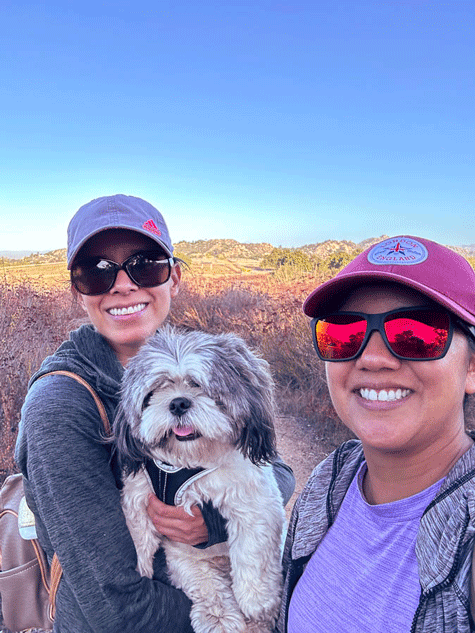 Sisters-with-Tutú-on-dog-friendly-day-trip-Dos-Picos